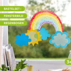Sachenmacher Erstes Kleben Regenbogen, Fensterbild, 6 St., ab 3 Jahren