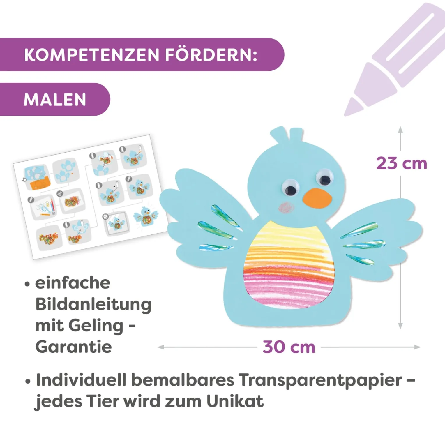 Sachenmacher Erstes Malen Kritzeln, Fensterbilder Tiere, 3 St., ab 3 J