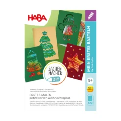 Sachenmacher Erstes Malen Weihnachtskarten, Bastelset, 12 St., ab 3 J.