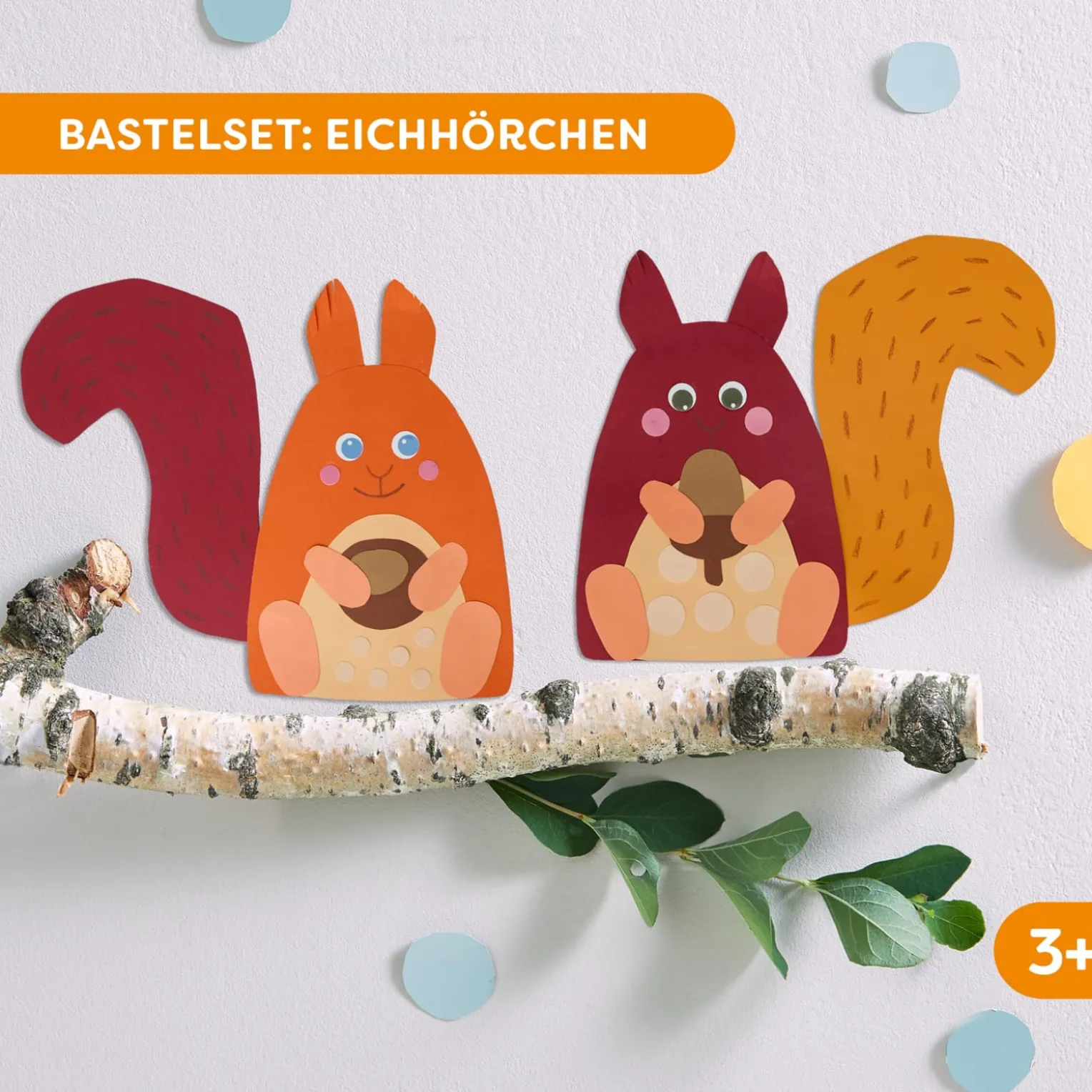 Sachenmacher Erstes Schneiden Eichhörnchen, Bastelset Herbst, ab 3 J.