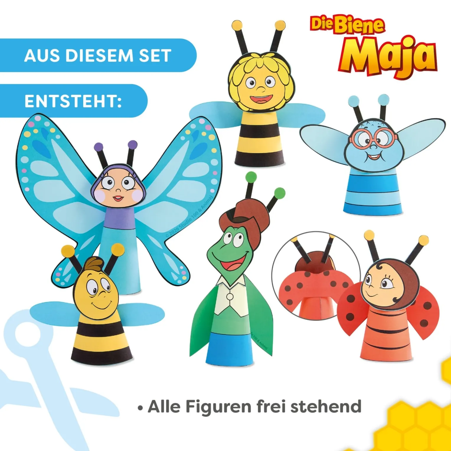 Sachenmacher Erstes Schneiden Die Biene Maja, Bastelset, ab 3 Jahren
