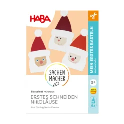 Sachenmacher Erstes Schneiden Nikoläuse, Bastelset Weihnachten, ab 3 J