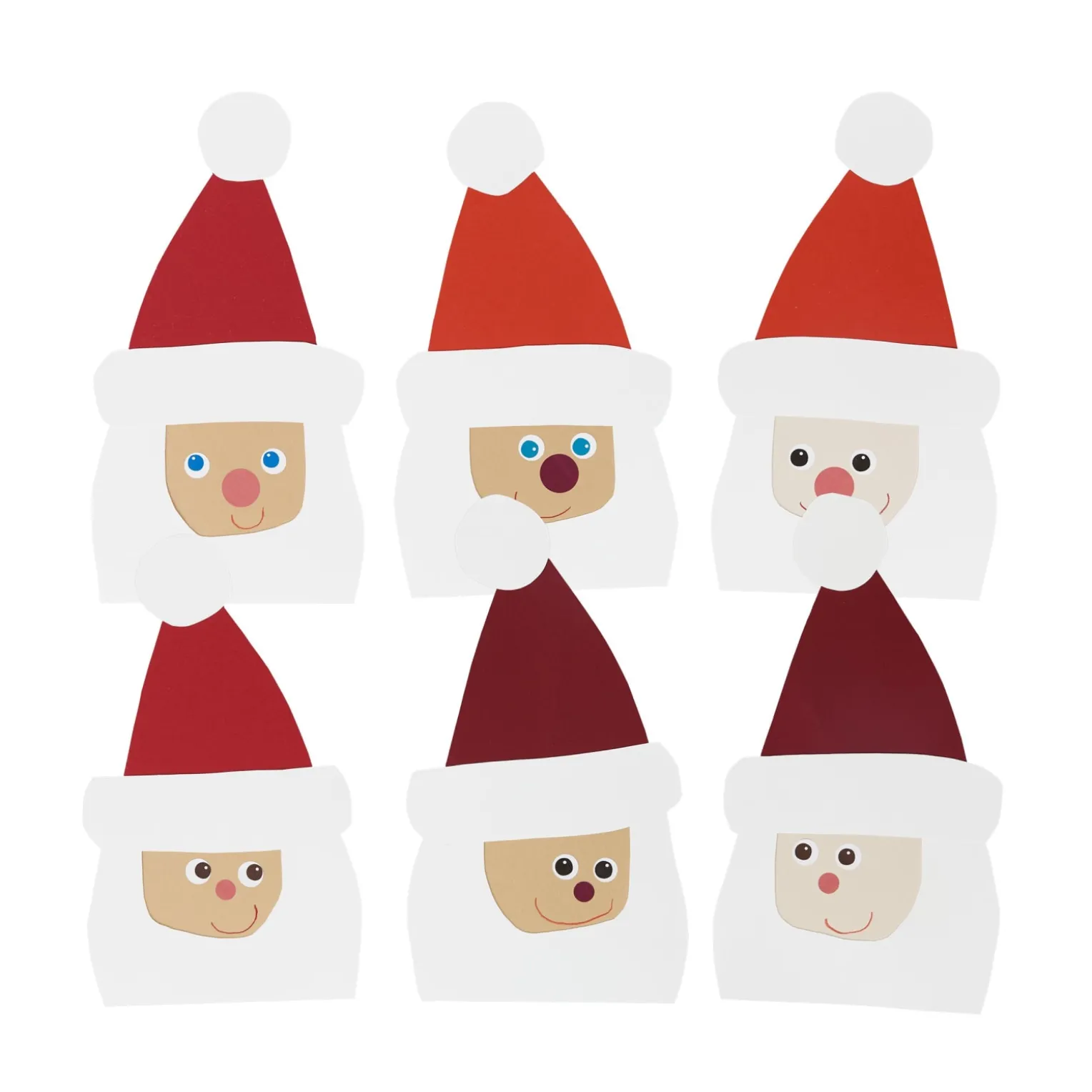 Sachenmacher Erstes Schneiden Nikoläuse, Bastelset Weihnachten, ab 3 J