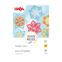 Sachenmacher Faltsterne, Bastelset Winter, 12 Stück, ab 5 Jahren