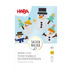Sachenmacher Fensterbild Schneemänner, Bastelset Winter, 9 St., ab 5 J