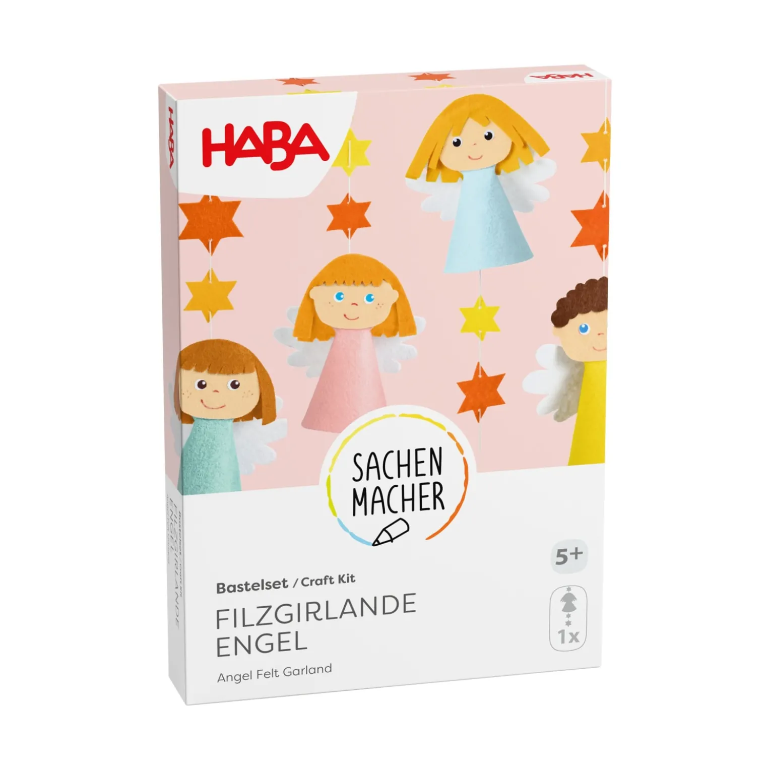 Sachenmacher Filzgirlande Engel, Bastelset Weihnachten, ab 5 Jahren