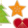 Sachenmacher Holz-Stickanhänger, Bastelset Weihnachten, 12 St., ab 5 J