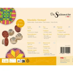 Sachenmacher Mandala-Stempel, 6 Stück