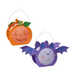 Sachenmacher Mini-Klammerlaternen Halloween, Bastelset Herbst, ab 5 J.
