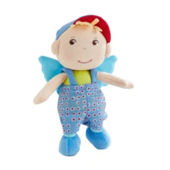 Schutzengelpuppe Frido, 20 cm, Stoffpuppe mit Flügel