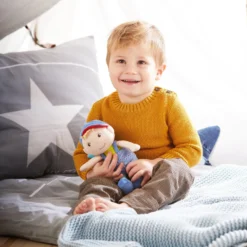 Schutzengelpuppe Frido, 20 cm, Stoffpuppe mit Flügel