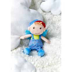 Schutzengelpuppe Frido, 20 cm, Stoffpuppe mit Flügel