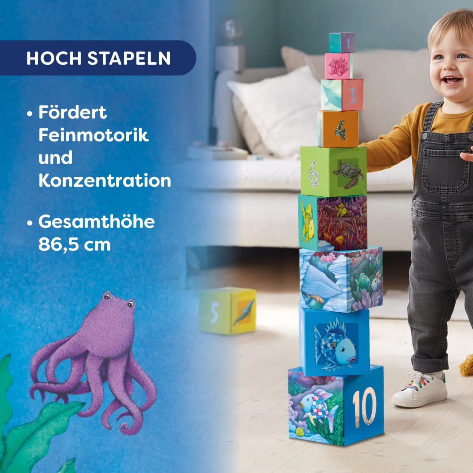 Stapelturm Glitzer Der Regenbogenfisch