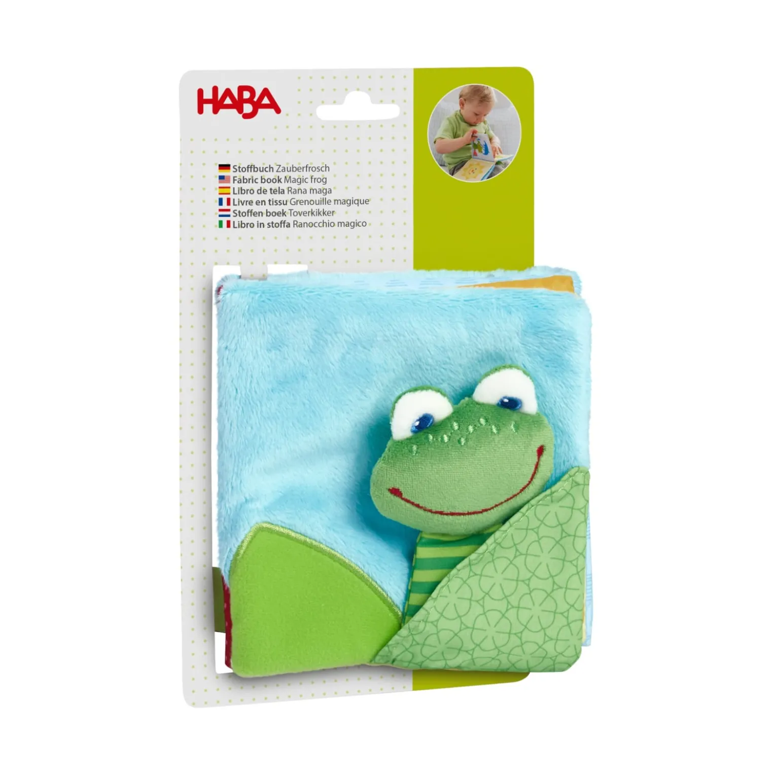 Stoffbuch Zauberfrosch