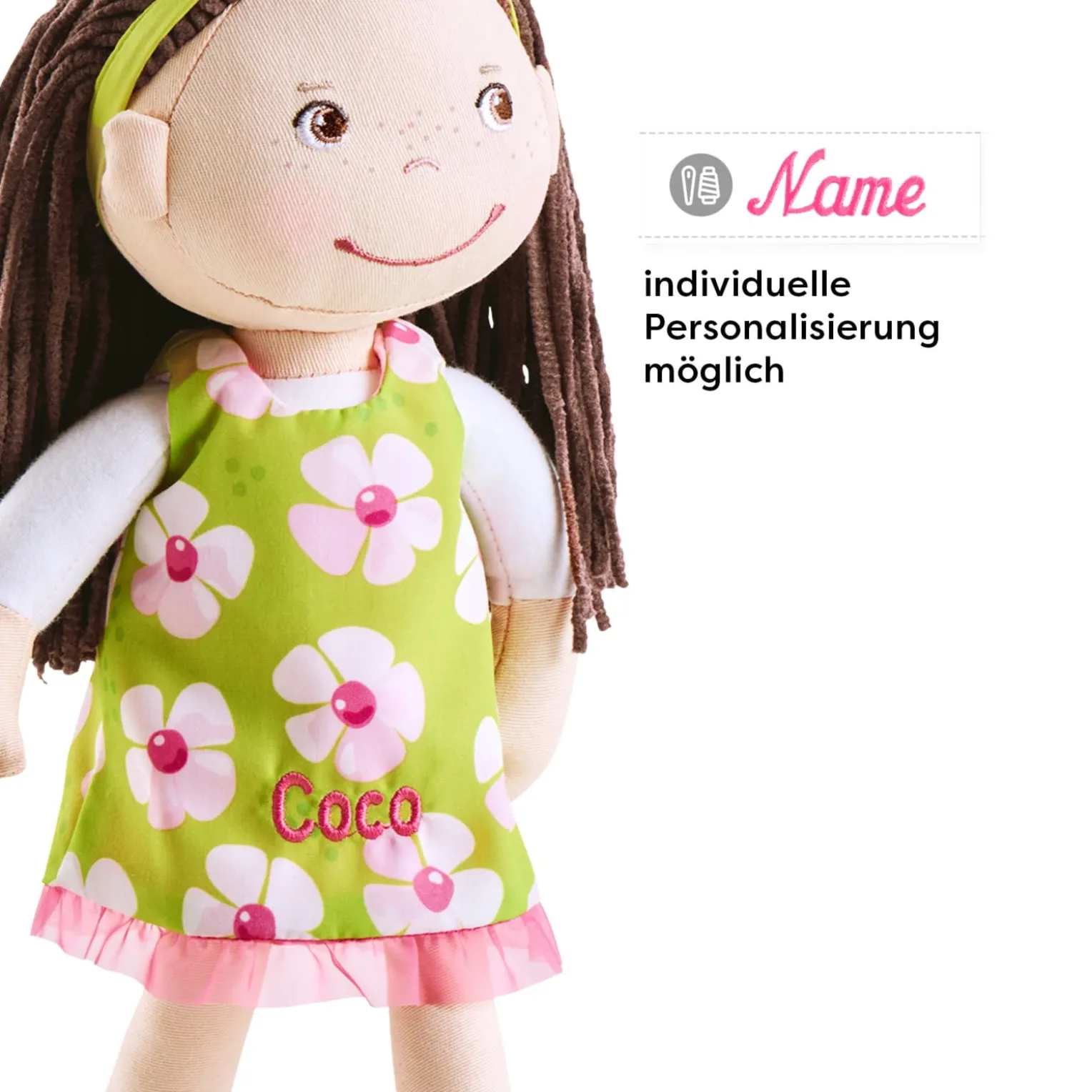 Stoffpuppe Coco, 30 cm