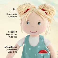 Stoffpuppe Tilli & Buch "Mein Knopf, ein Universum", Band 1
