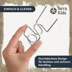 Terra Kids Grillspieß-Aufsatz für Kinder, sicheres Grillzubehör ab 4 J