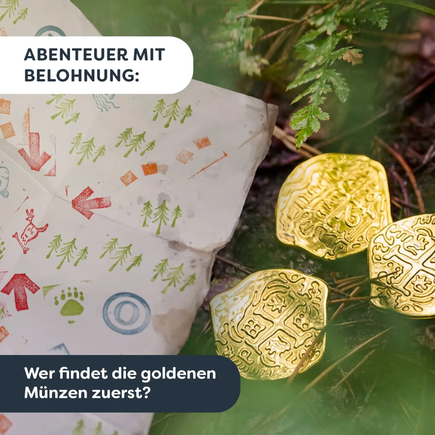 Terra Kids Kinder-Stempelset für Schatzsuche, inkl. Stempelkissen