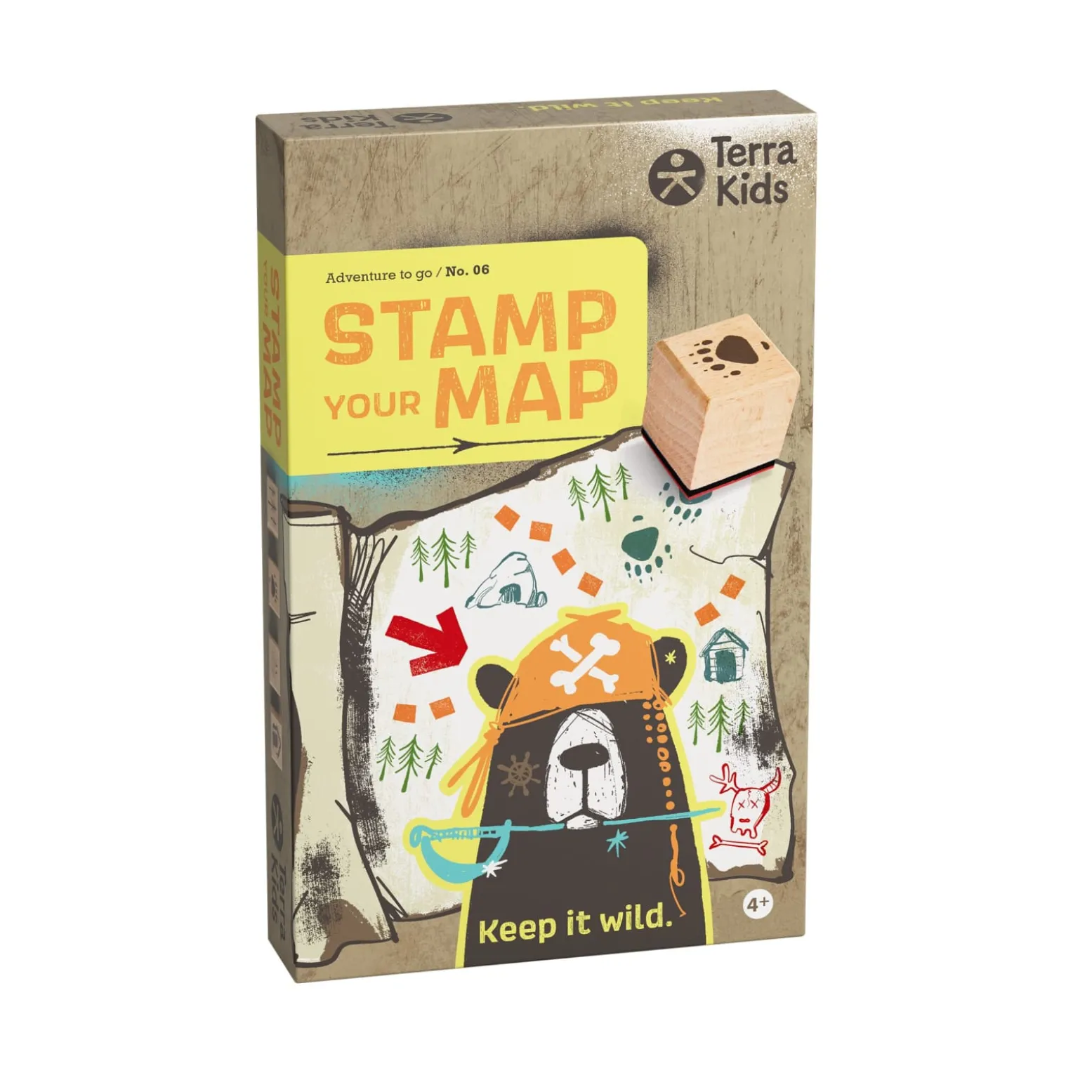 Terra Kids Kinder-Stempelset für Schatzsuche, inkl. Stempelkissen