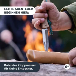Terra Kids Kindertaschenmesser, Schnitzmesser für Kinder, ab 6 Jahren