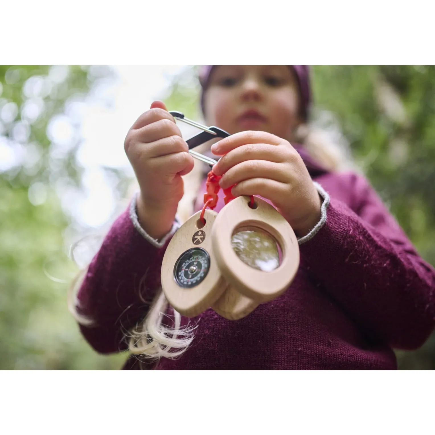 Terra Kids Outdoor Tool Kinder, Kompass, Lupe & Thermometer am Karabiner