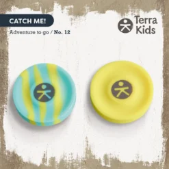 Terra Kids Pocket-Frisbee, Mini-Frisbee für Kinder, 2 Stück, ab 4