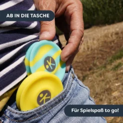 Terra Kids Pocket-Frisbee, Mini-Frisbee für Kinder, 2 Stück, ab 4