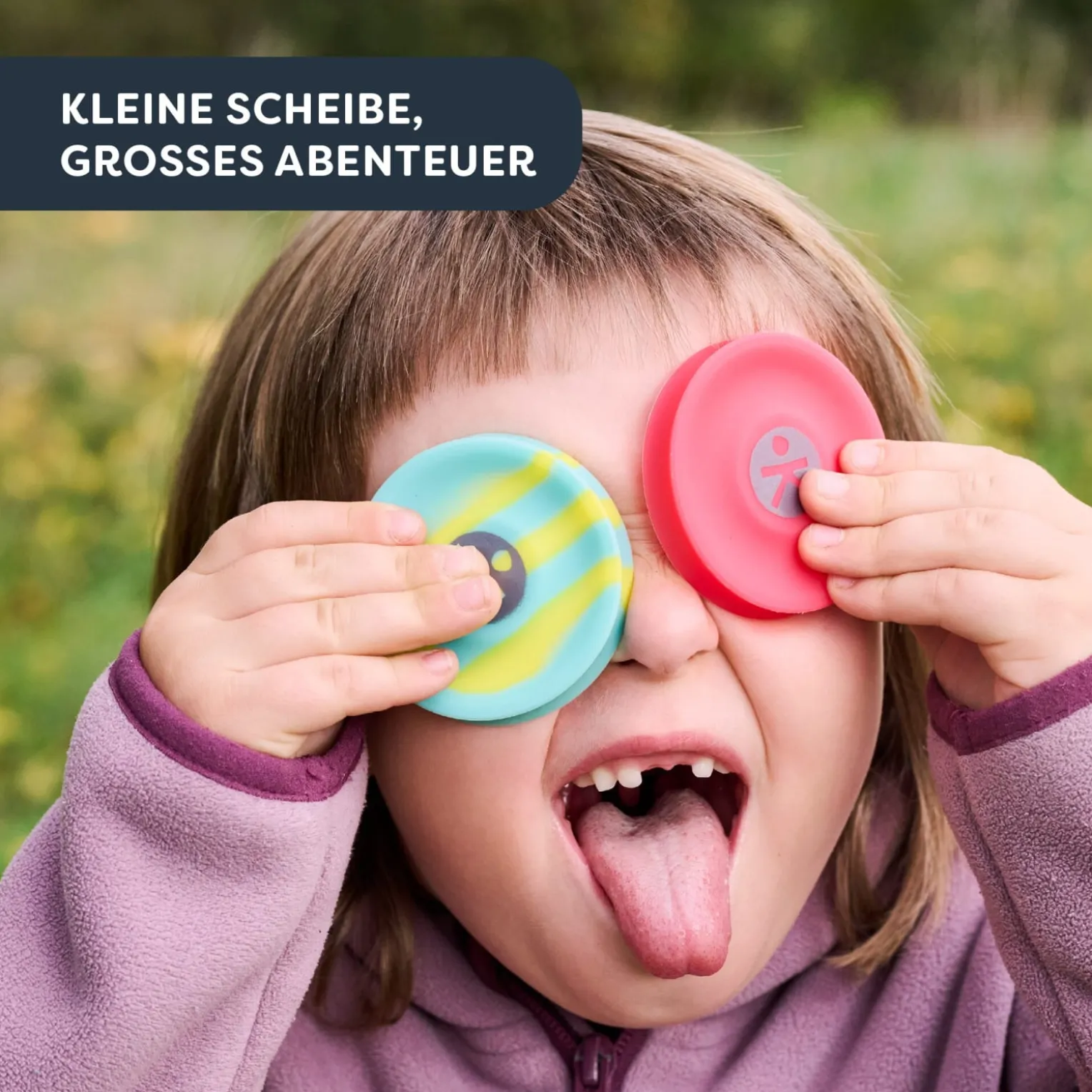 Terra Kids Pocket-Frisbee, Mini-Frisbee für Kinder, 2 Stück, ab 4