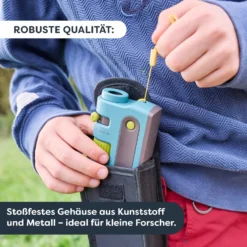 Terra Kids Pocket-Mikroskop, Mini-Mikroskop für Kinder inkl. Tasche