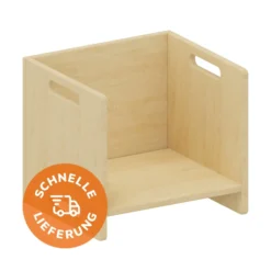 Wendehocker, Sitzhöhe 26, 31 oder 35cm, Kindergartenhocker Holz, stapelbar