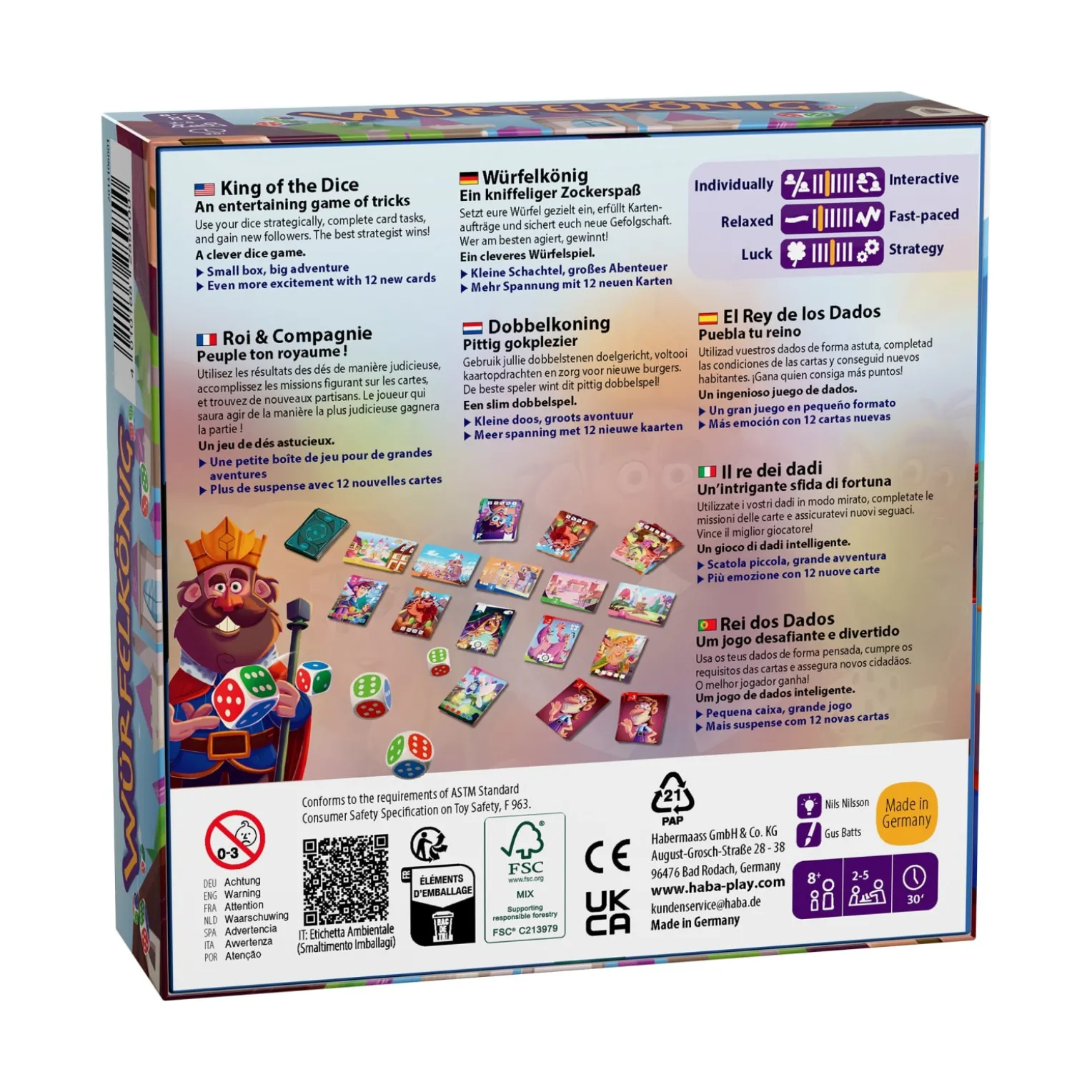 Würfelkönig, Würfelspiel, ab 8 Jahren