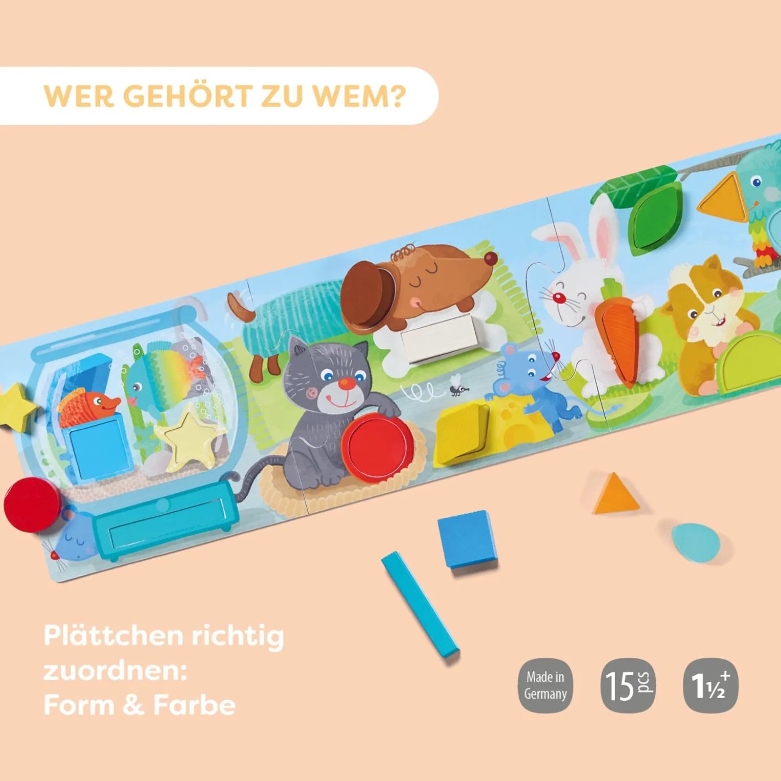 Zuordnungsspiel Haustiere